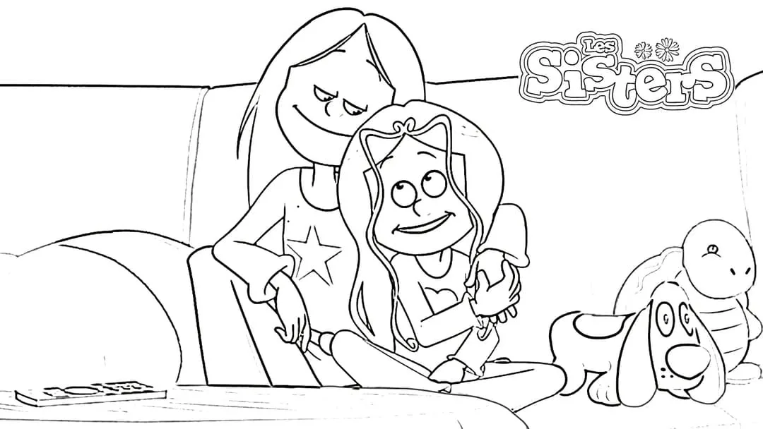 Coloriage Les Sisters : Sisters Coloriage Sisters Coloriage — Coloriage Les Sisters à imprimer